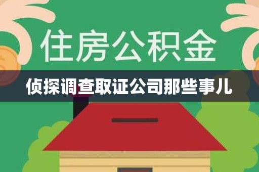 华安侦探调查取证公司那些事儿