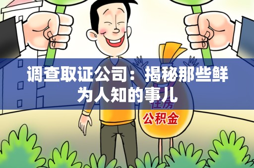 华安调查取证公司：揭秘那些鲜为人知的事儿