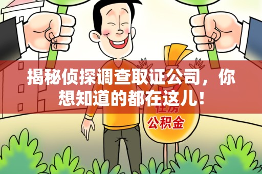 华安揭秘侦探调查取证公司，你想知道的都在这儿！