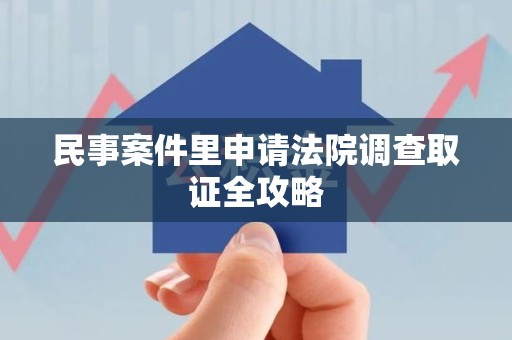 华安民事案件里申请法院调查取证全攻略