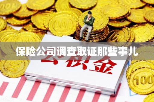 华安保险公司调查取证那些事儿