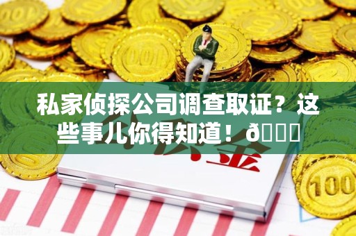 华安私家侦探公司调查取证？这些事儿你得知道！😎