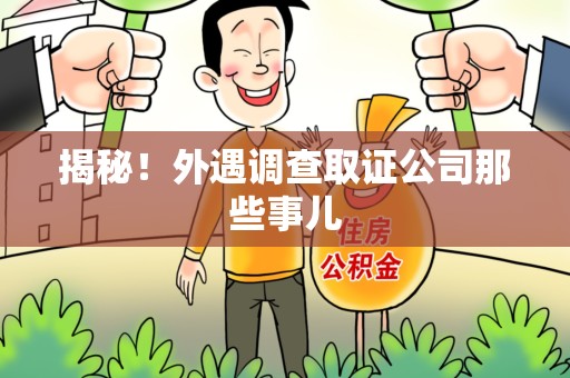 华安揭秘！外遇调查取证公司那些事儿