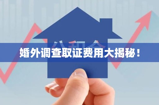 华安婚外调查取证费用大揭秘！