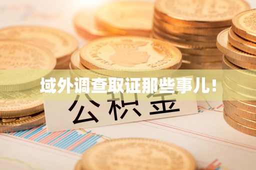 华安域外调查取证那些事儿！