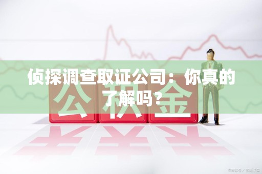 华安侦探调查取证公司：你真的了解吗？